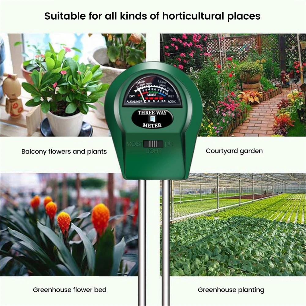 Soil Ph Meter - Tester del Suolo 3 in 1:
