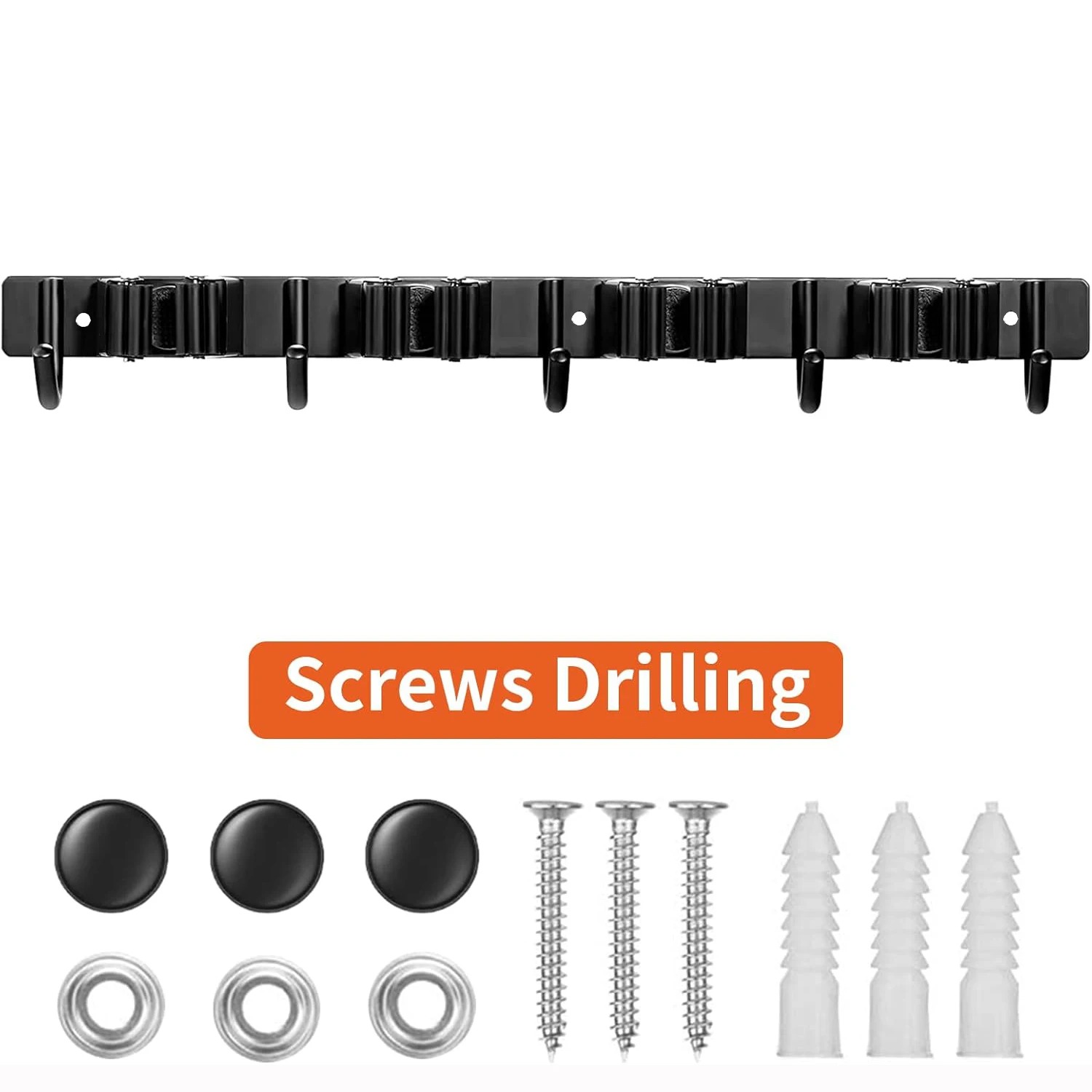 Gardening Tools Range - Portautensili in Metallo Resistente con 4