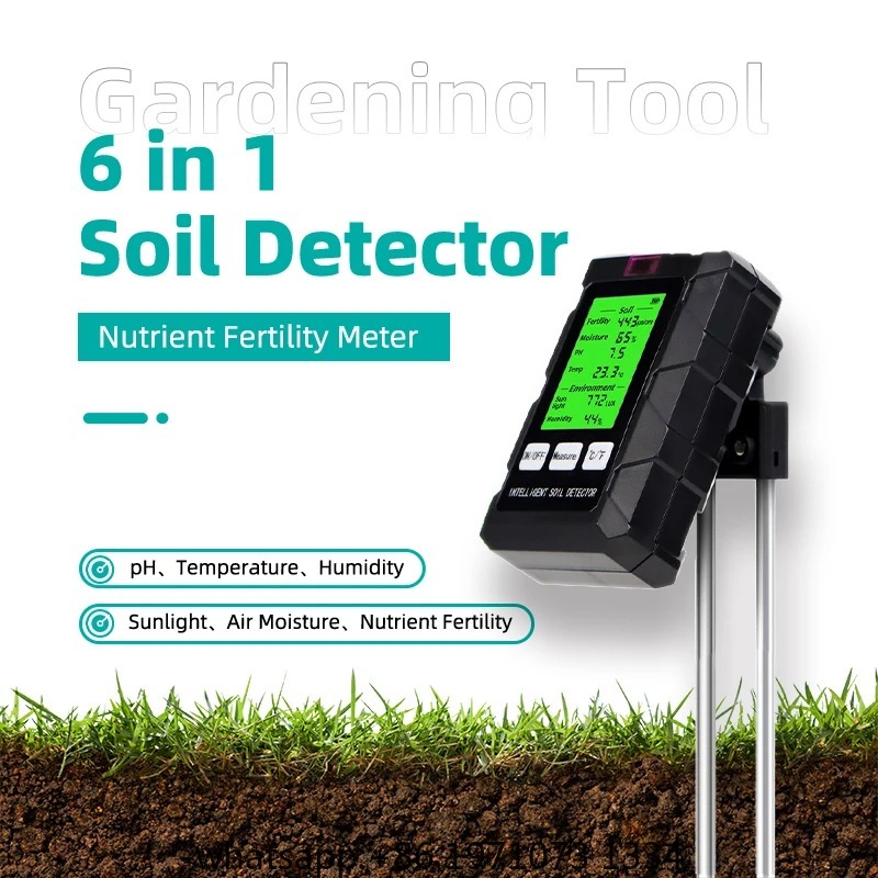 Soil Ph Meter - Misuratore di pH, Temperatura, Umidità e