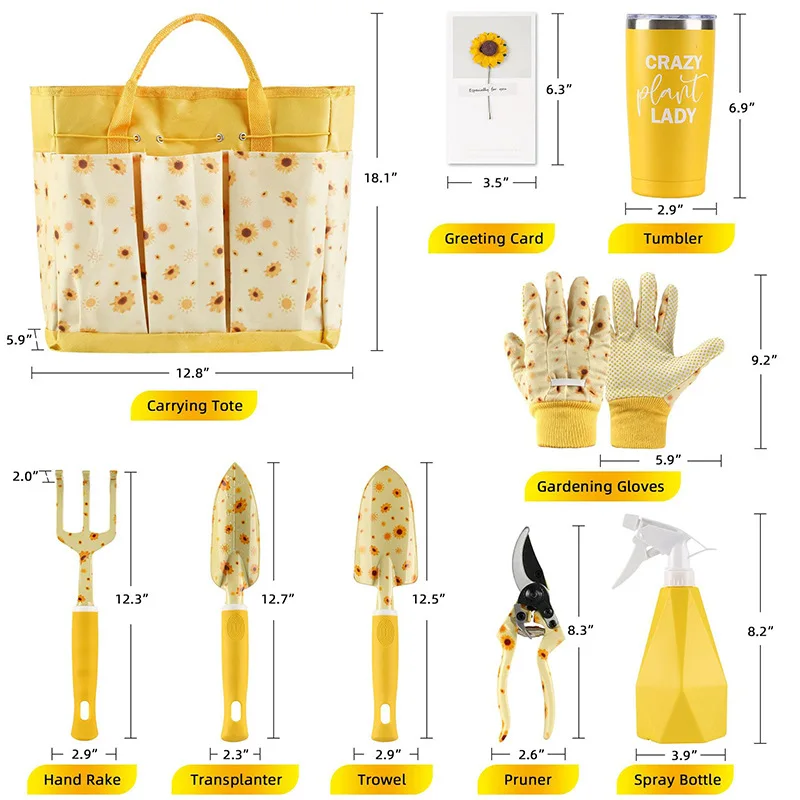 Gardening Tools Kids - Set di Attrezzi da Giardinaggio Durevoli,