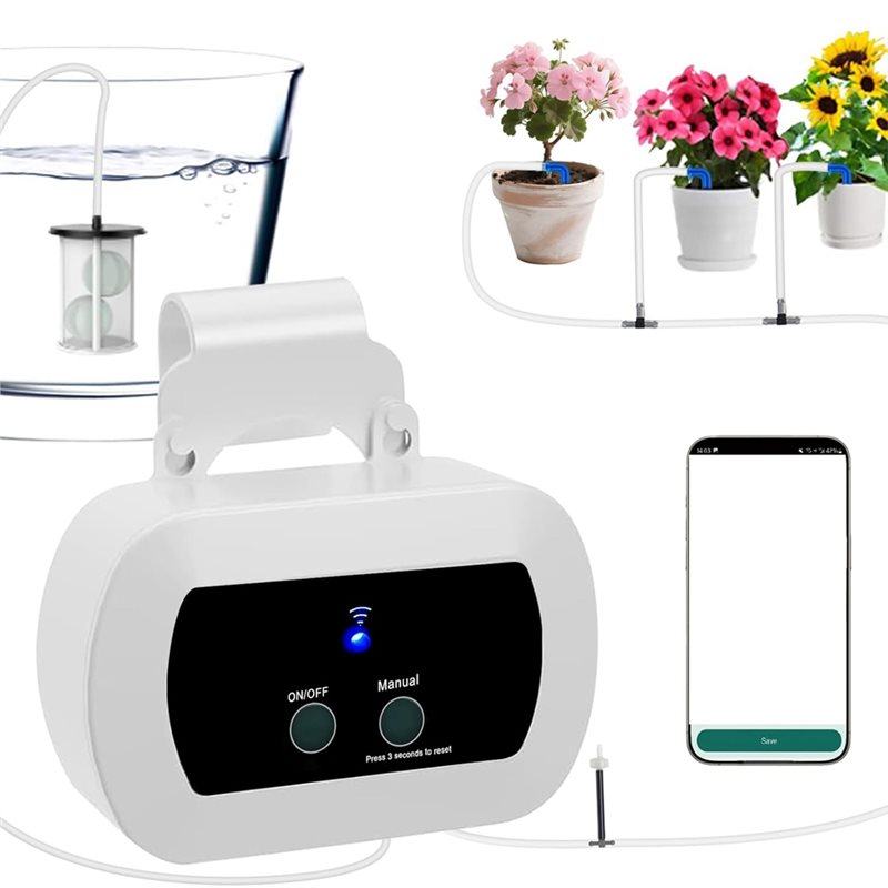 Drip Irrigation Kit - Sistema di irrigazione intelligente Wi-Fi ABYP