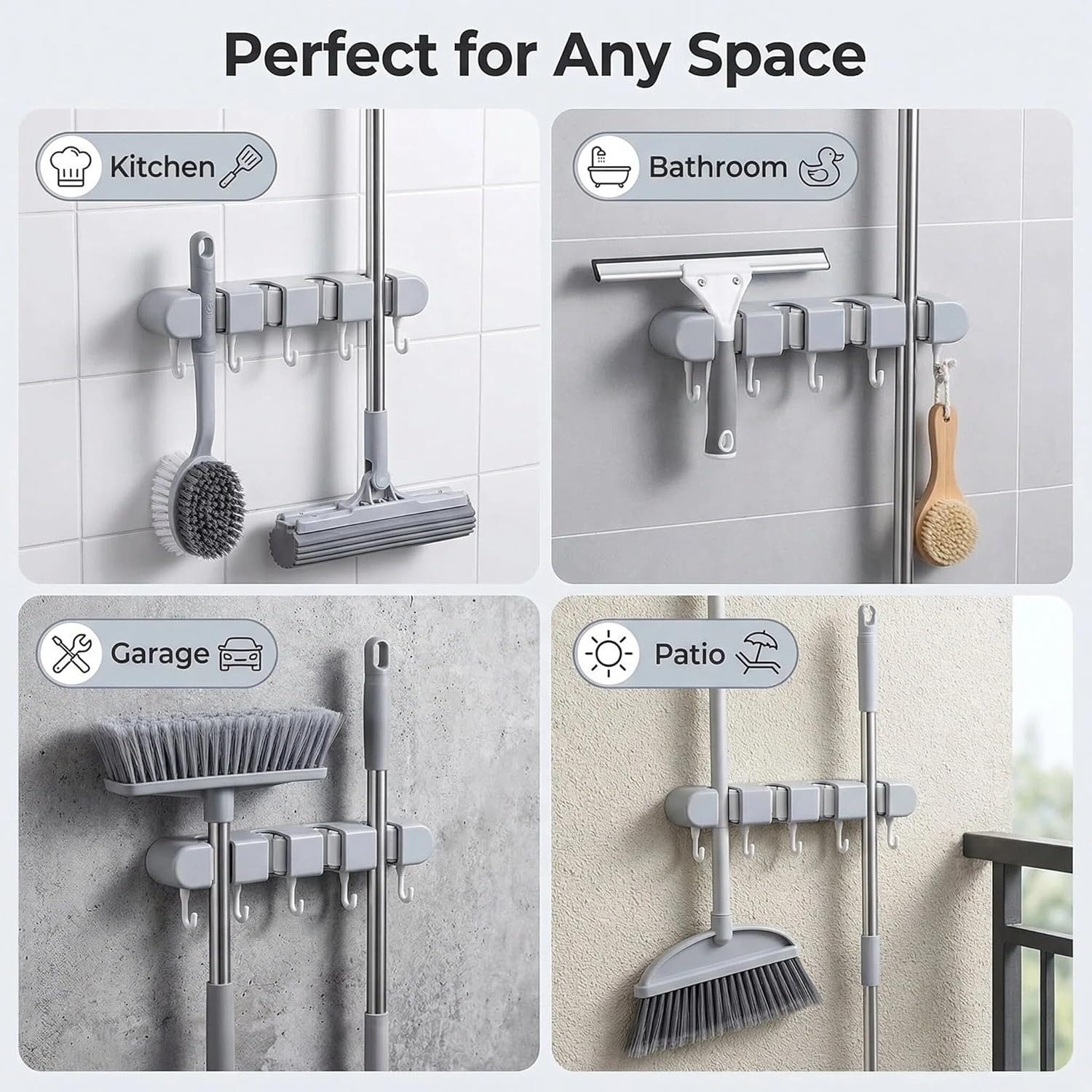Supporto da parete per scopa e - Gardening Tools Range recensione e prezzo