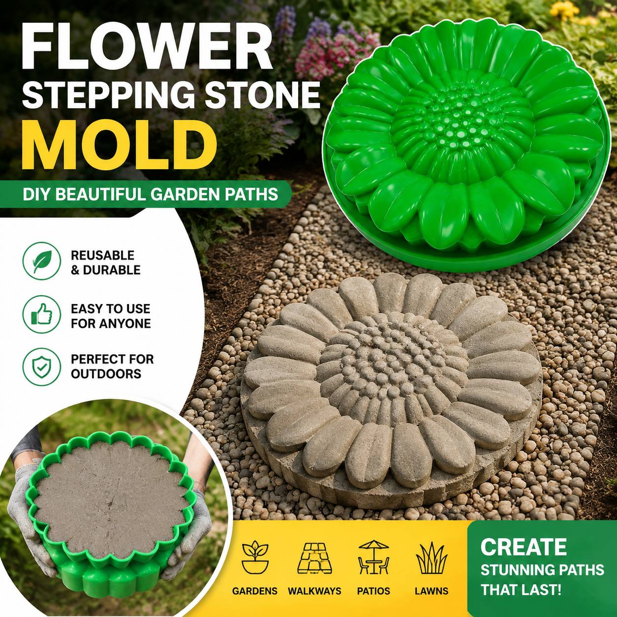 Set di Stampi per Pietre da Te - Gardening Tools Usa recensione e prezzo