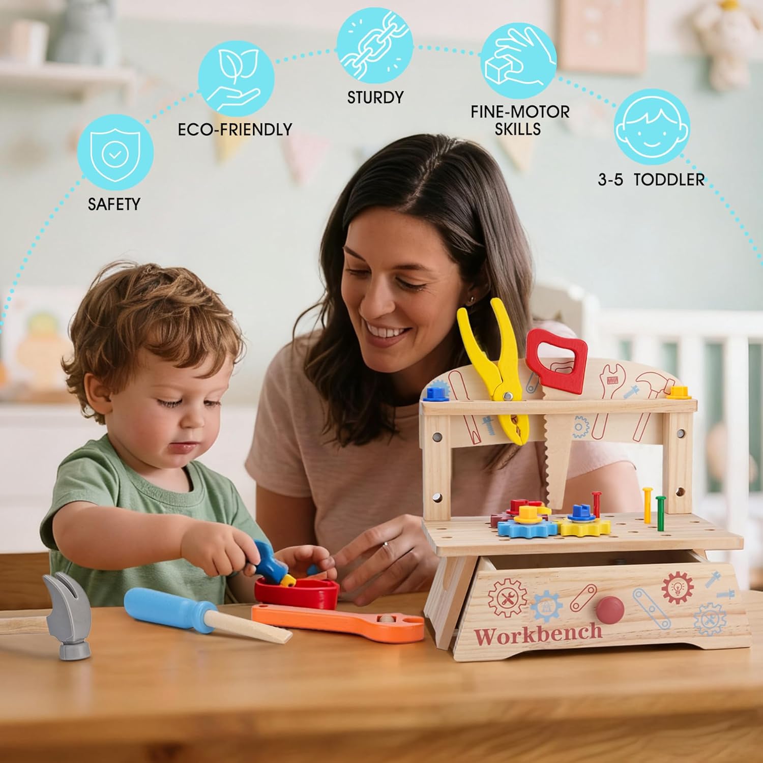 Panca per attrezzi in legno pe - Gardening Tools Kids recensione e prezzo
