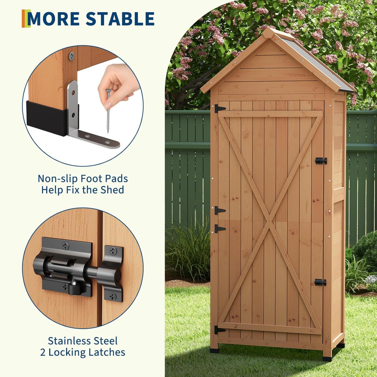 Armadio da Esterno in Legno pe - Gardening Tools Organiser recensione e prezzo
