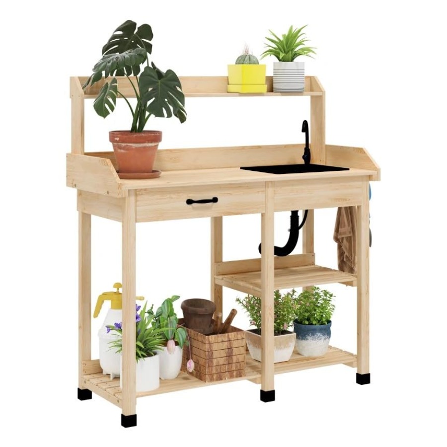 Tavolo da giardinaggio in legn - Gardening Tools Wooden recensione e prezzo