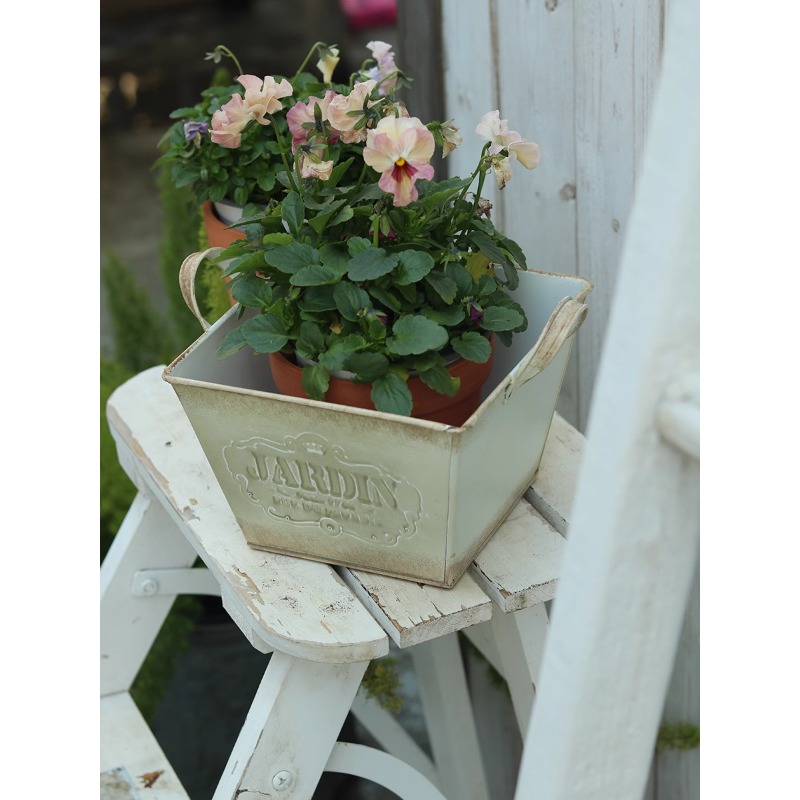 Vaso da fiori vintage in latta - Gardening Tools In English recensione e prezzo