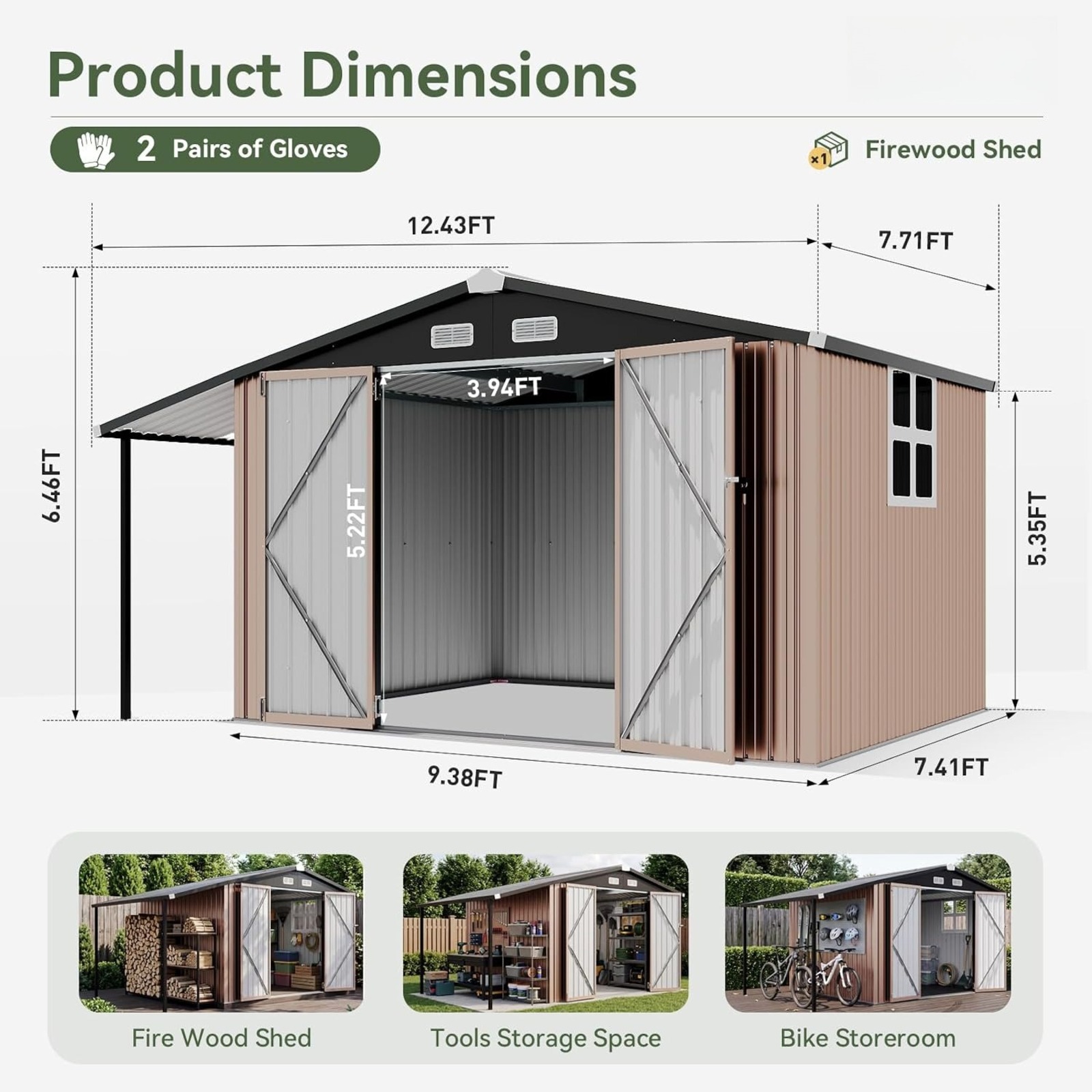 Capanno da Esterno con Gazebo, - Gardening Tools Organiser recensione e prezzo