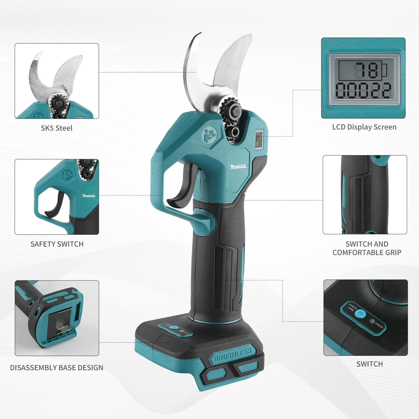 Forbici da Potatura Cordless M - Gardening Tools Wholesale recensione e prezzo