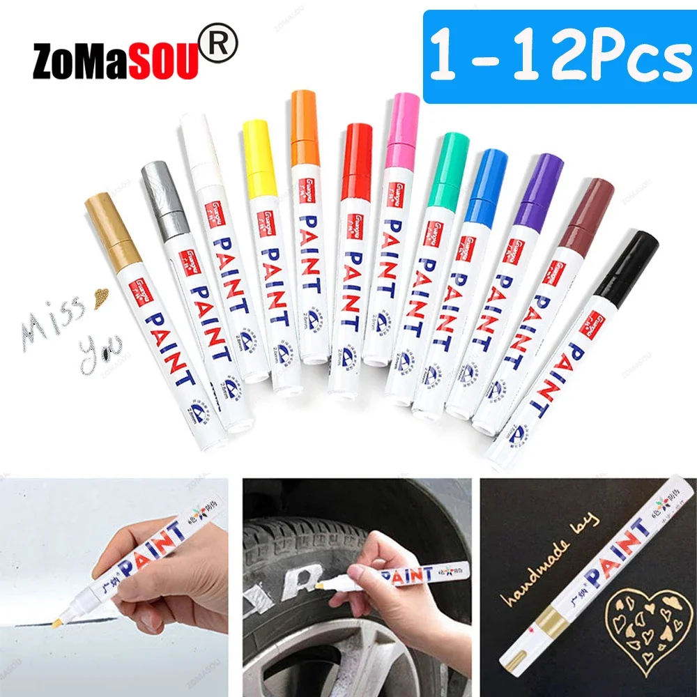 1-12 pezzi penna di vernice pe - Garden Row Marker recensione e prezzo